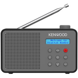 Kenwood CR-M25DAB Radio DAB+ Portátil con Bluetooth y Alerta ASA, Gris