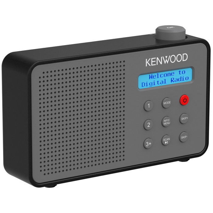 Kenwood CR-M25DAB Radio DAB+ Portátil con Bluetooth y Alerta ASA, Gris