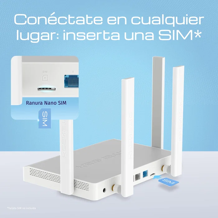 Keenetic Explorer 4G KN-4910-01-EU AX1800 Mesh Wi-Fi 5 4G+ Router Keenetic Explorer 4G KN-4910-01-EU AX1800 Mesh Wi-Fi 5 4G+ Router