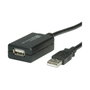 Value Cable de extensión USB 2.0 activo con repetidor 12 m Negro