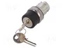 SIEMENS Interruptor rotativo con llave 22mm 2 posiciones plata