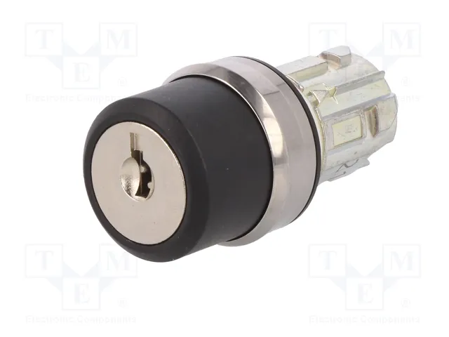 SIEMENS Interruptor rotativo con llave 22mm 2 posiciones plata