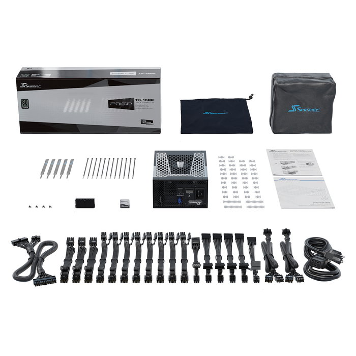 Seasonic PRIME TX-1600 1600W 80+ Titanium ATX 3.1 Fuente de Alimentación Seasonic PRIME TX-1600 1600W 80+ Titanium ATX 3.1 Fuente de Alimentación