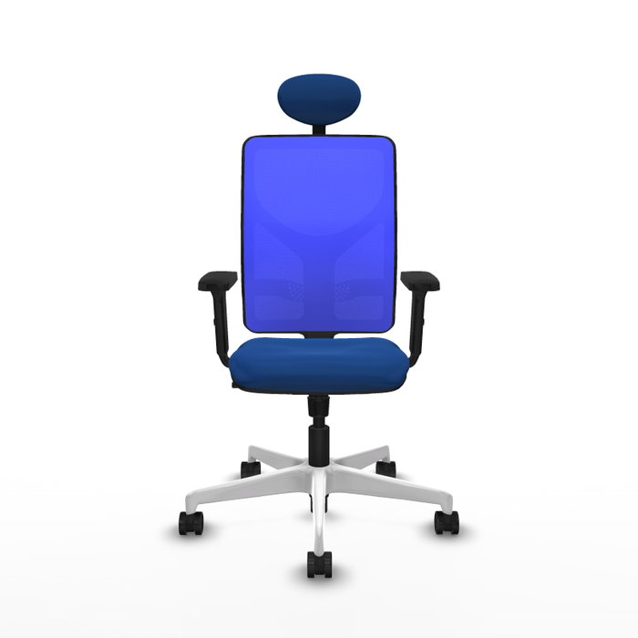 PIQUERAS Y CRESPO Silla de oficina Motilla Azul con mecanismo Sincro