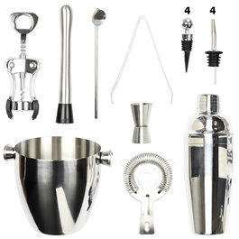 Cook Concept Juego De Cóctel Cocktail Lounge 16 Piezas Acero Inoxidable