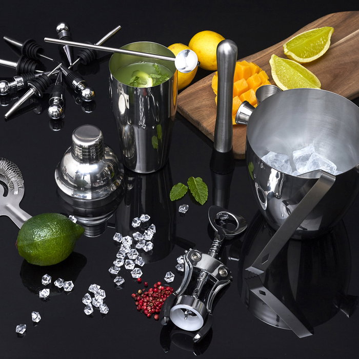 Cook Concept Juego De Cóctel Cocktail Lounge 16 Piezas Acero Inoxidable