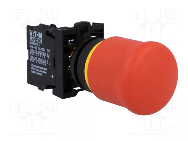 Eaton M22-PV/K01 Interruptor pulsador Rojo