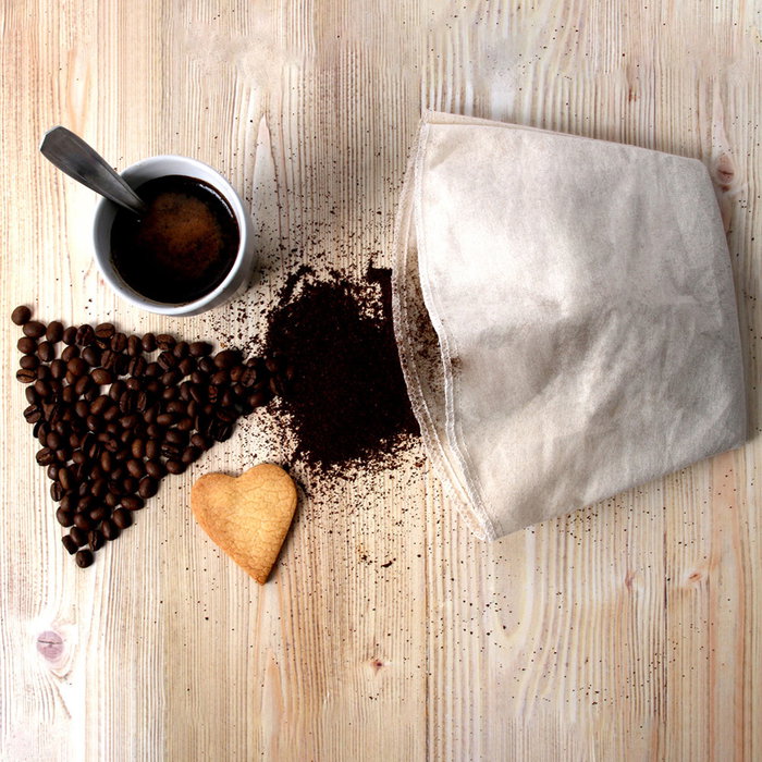 Cook Concept Juego de 2 Filtros de Café Reutilizables Algodón Nº4 Lavables 16,5x12cm