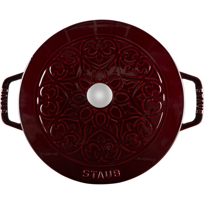 Staub La Marmite Olla Redonda de 24 cm, Grenadine, Hierro Fundido Staub La Marmite Olla Redonda de 24 cm, Grenadine, Hierro Fundido