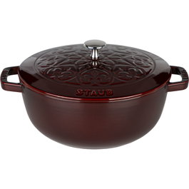 Staub La Marmite Olla Redonda de 24 cm, Grenadine, Hierro Fundido