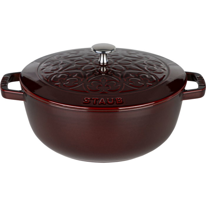 Staub La Marmite Olla Redonda de 24 cm, Grenadine, Hierro Fundido Staub La Marmite Olla Redonda de 24 cm, Grenadine, Hierro Fundido