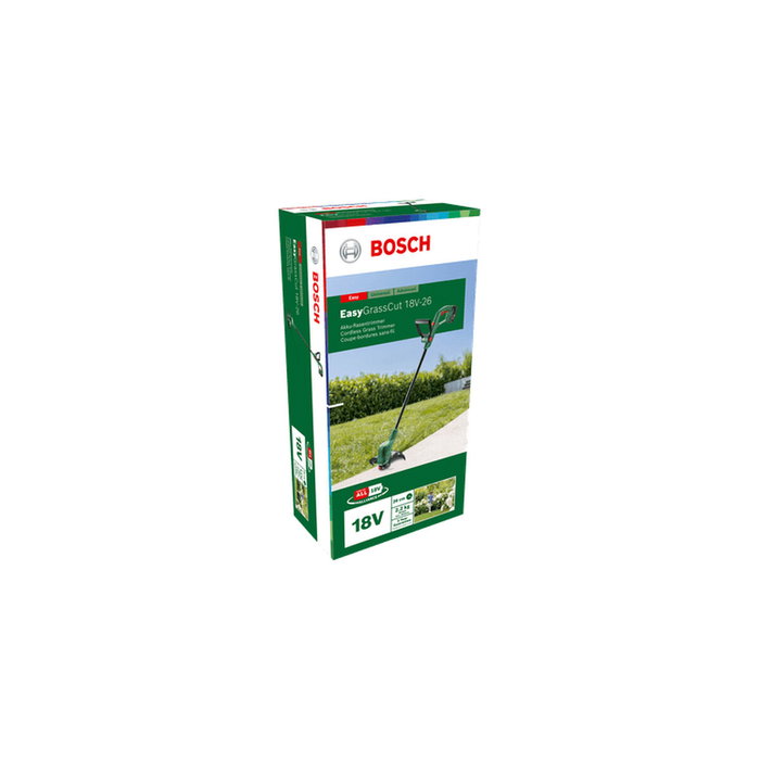 Bosch EasyGrassCut 18V-26 con batería de 2,5 Ah y cargador Bosch EasyGrassCut 18V-26 con batería de 2,5 Ah y cargador