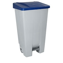 Fabricantes de Menaje Cubo de Basura Selectivo Azul 120 Litros con Pedal y Ruedas 51 x 43 x 88 cm para Reciclaje