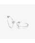 Radiant Pendientes Aros Medianos Estrella Silver STARS Silver