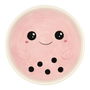 The Concept Factory Plato Relieve Kawaii 17.6x15 cm Malvavisco Tostada Bubble Tea