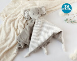 KioKids Dolci Amici Doudou Elefante Gris para Bebés 30 cm