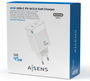 Aisens Cargador GaN 45W 2xUSB-C Blanco ASCH-45W2P005-W