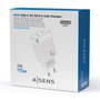 Aisens Cargador GaN 45W 2xUSB-C Blanco ASCH-45W2P005-W