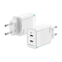 Aisens Cargador GaN 45W 2xUSB-C Blanco ASCH-45W2P005-W