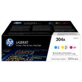 HP Multipack de tóner 304A (Cian, Magenta, Amarillo) CF372AM