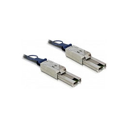 DeLOCK Cable Mini SAS SFF-8088 a Mini SAS SFF-8088 1 m, Negro