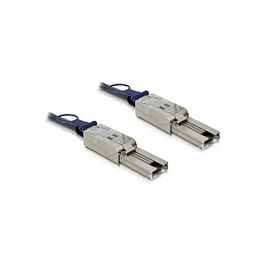 DeLOCK Cable SAS Externo 1m, SFF-8088, 26 Pin, Negro, Serie Attached SCSI (SAS)