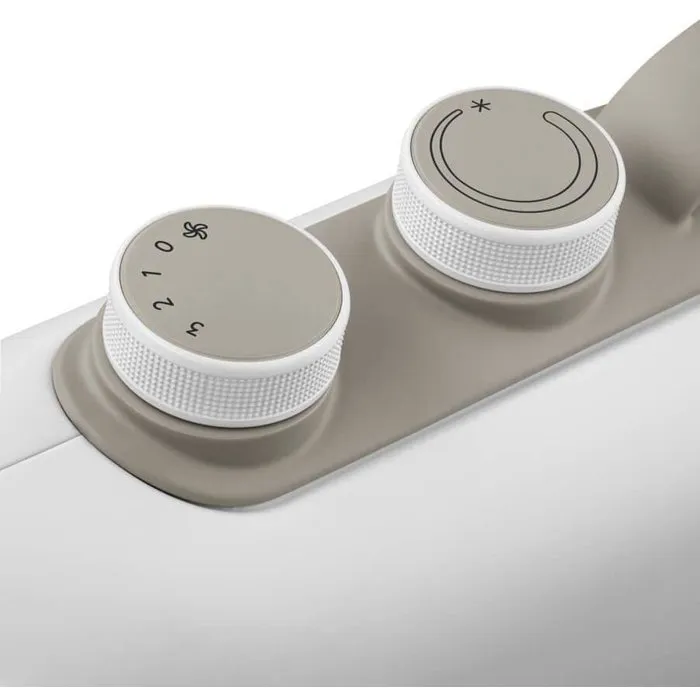Delonghi DEL8004399024342 Calefactor de Aire 2000W, Metal, Posición Vertical y Horizontal, Silencioso (43 dB)