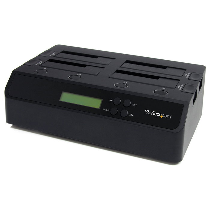 Startech SATDOCK4U3RE Duplicador de Datos / Soportes para Discos Duros, Negro