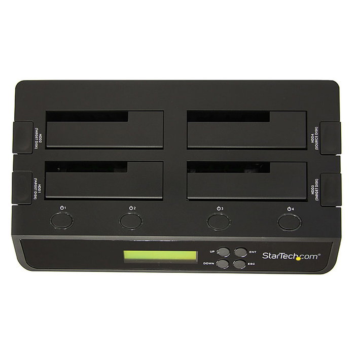 Startech SATDOCK4U3RE Duplicador de Datos / Soportes para Discos Duros, Negro