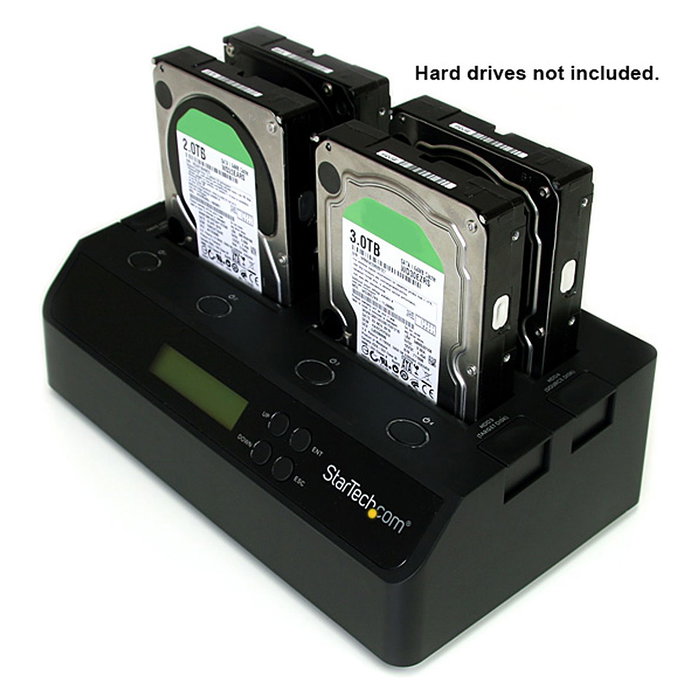 Startech SATDOCK4U3RE Duplicador de Datos / Soportes para Discos Duros, Negro