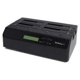 Startech SATDOCK4U3RE Duplicador de Datos / Soportes para Discos Duros, Negro