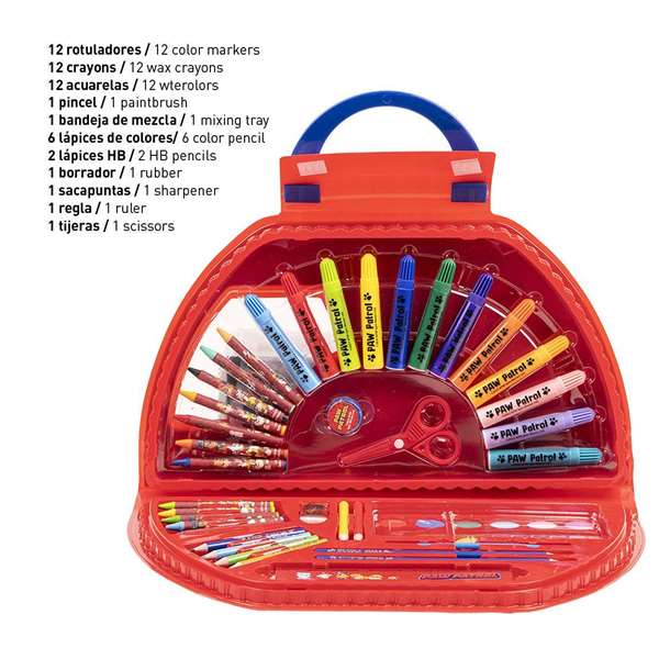 Cerdá Paw Patrol Set Papelería Coloreable 50 Piezas