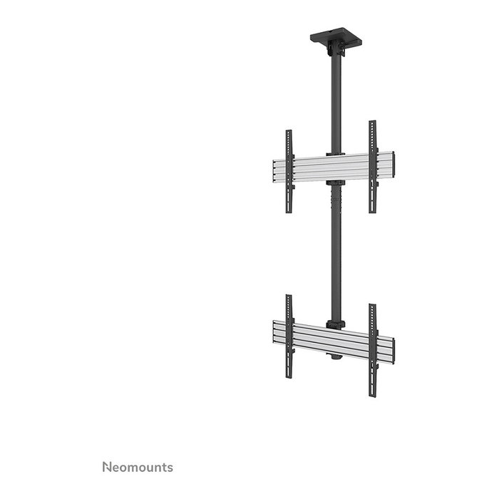 Newstar Neomounts NMPRO-C12 Soporte de techo para videowall, 2 pantallas de 32 a 65 pulgadas, hasta 30 kg por pantalla, altura ajustable 325 cm, VESA 100x100 a 600x400 mm, negro