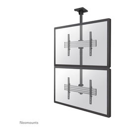 Newstar Neomounts NMPRO-C12 Soporte de techo para videowall, 2 pantallas de 32 a 65 pulgadas, hasta 30 kg por pantalla, altura ajustable 325 cm, VESA 100x100 a 600x400 mm, negro