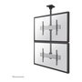 Newstar Neomounts NMPRO-C12 Soporte de techo para videowall, 2 pantallas de 32 a 65 pulgadas, hasta 30 kg por pantalla, altura ajustable 325 cm, VESA 100x100 a 600x400 mm, negro