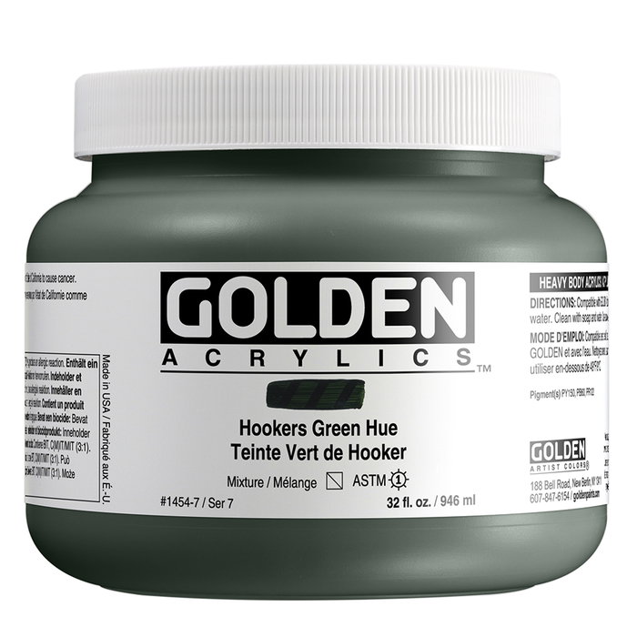 Golden Verde de Hooker Heavy Body Acrílico 946 ml Golden Verde de Hooker Heavy Body Acrílico 946 ml