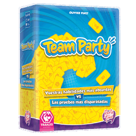 Tranjis Games Team Party - Juego de Mesa para Fiestas y Reuniones, 3 a 18 Jugadores, a Partir de 7 Años, Pruebas Divertidas en Equipo