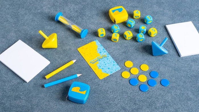 Tranjis Games Team Party - Juego de Mesa para Fiestas y Reuniones, 3 a 18 Jugadores, a Partir de 7 Años, Pruebas Divertidas en Equipo