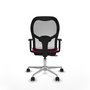 PIQUERAS Y CRESPO Silla de oficina Jorquera con mecanismo Sincro/Traslack Rojo y Blanco
