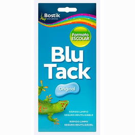 Bostik Masilla Adhesiva Reutilizable Blu Tack Original Formato Escolar 90 gr Azul