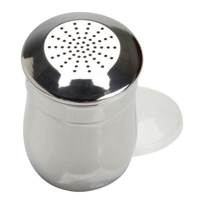 1946 Espolvoreador Azúcar/Cacao 1946 Acero Inoxidable con Tapa Plástico 300gr 7.5x10cm
