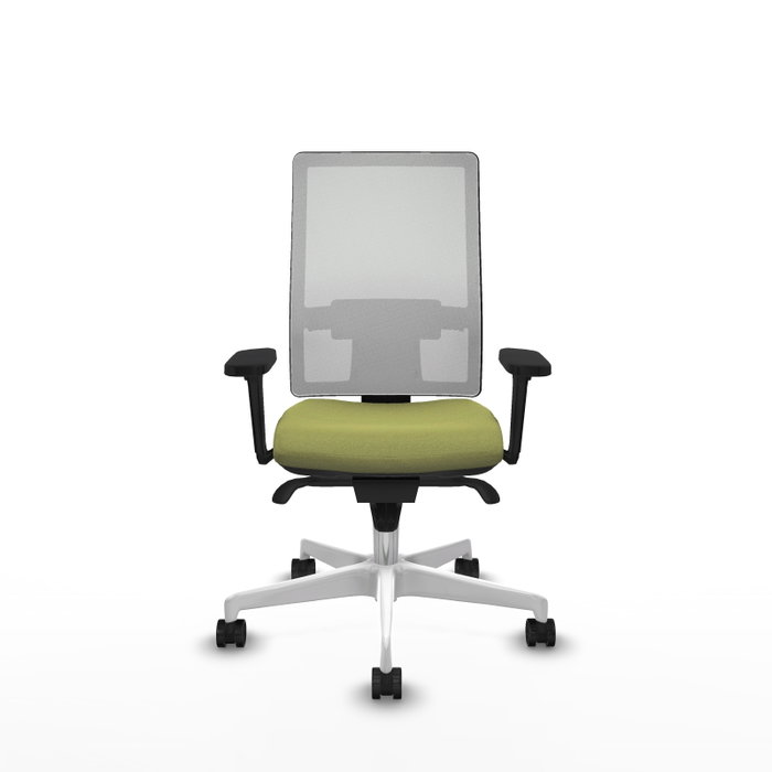 PIQUERAS Y CRESPO Silla de oficina Horna con mecanismo Sincro, Verde oliva y Blanco PIQUERAS Y CRESPO Silla de oficina Horna con mecanismo Sincro, Verde oliva y Blanco