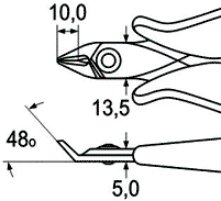 WIHA Alicates de corte lateral de 138 mm sin fase WIHA Alicates de corte lateral de 138 mm sin fase