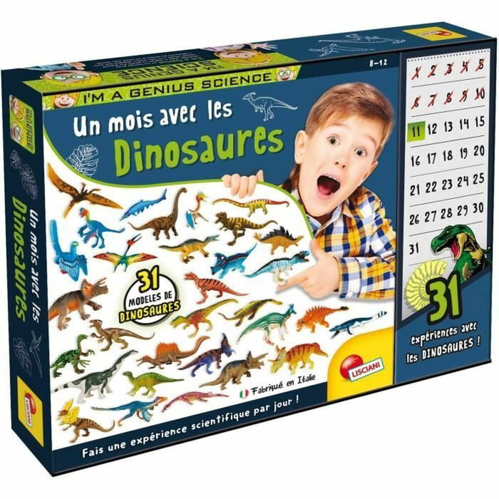 Lisciani Giochi Un mes con dinosaurios - Kit científico con 31 dinosaurios Lisciani Giochi Un mes con dinosaurios - Kit científico con 31 dinosaurios