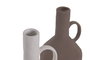 DKD Home Decor Set de 2 Jarrones de Terracota Marrón y Blanco