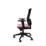 PIQUERAS Y CRESPO Silla de oficina Horna Rosa con Mecanismo Sincro