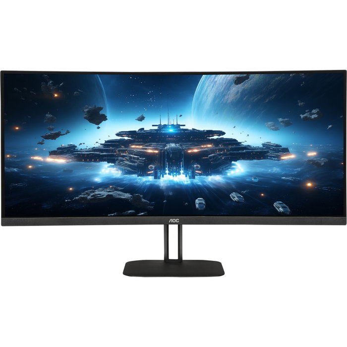 AOC Monitor Curvo CU34V5C/BK 34 pulg WQHD USB-C Negro AOC Monitor Curvo CU34V5C/BK 34 pulg WQHD USB-C Negro