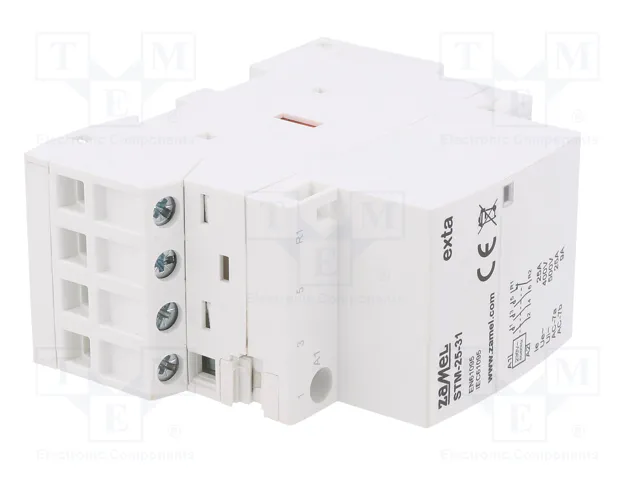 ZAMEL Contactor STM 4-polar 25A 230VAC NC + 3xNA ZAMEL Contactor STM 4-polar 25A 230VAC NC + 3xNA