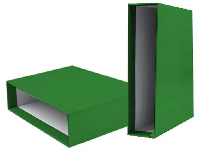 Liderpapel Archivador de Cartón Verde Formato Folio con Lomo 75mm