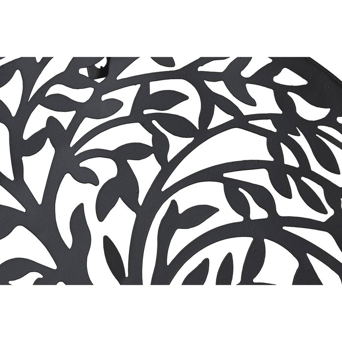 DKD Home Decor Decoración de Pared de Metal Árbol Surtido Negro y Blanco